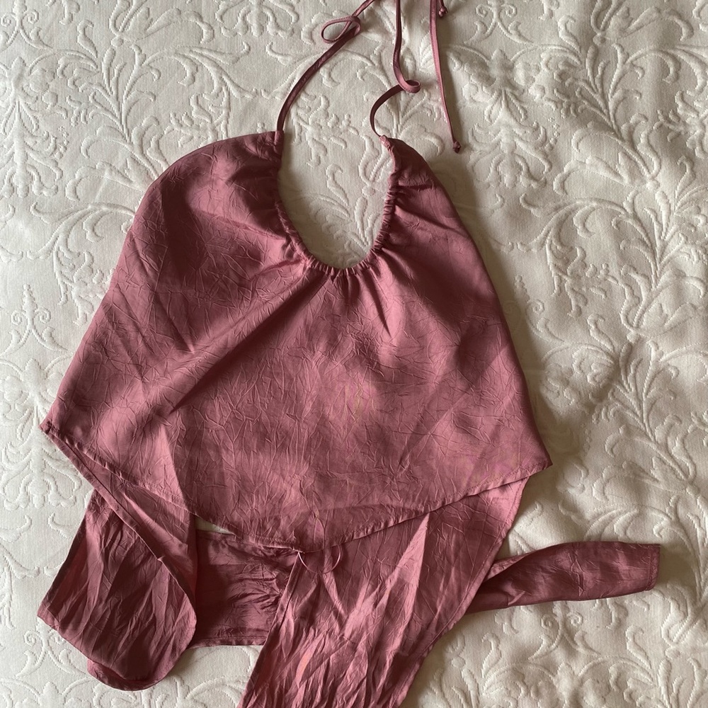 Satin party top